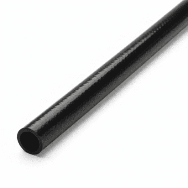 10mm black braided reinforced 1 meter length close up
