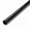 8mm black braided reinforced 1 meter length close up