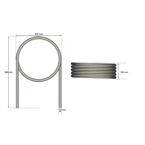 Stainless Steel and titanium Submersible Heat Exchanger