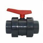 Double Union Ball Valves Red Handle