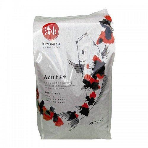 Kiyomizu Adult 7kg bag, the 6mm formula for mid-sized Koi focusing on body shape and colour development.