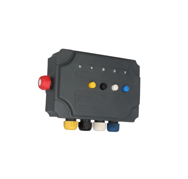 kockney koi 4way weatherproof electric switch box side view